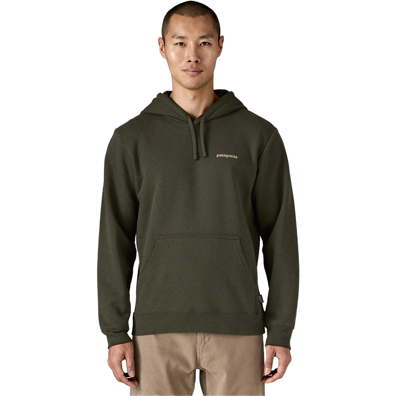Men's Boardshort Logo Uprisal Hoody, Patagonia Men's Boardshort Logo Uprisal Hoody in BSNG Basin Green front