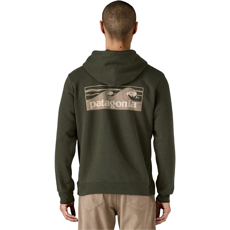 Men's Boardshort Logo Uprisal Hoody, Patagonia Men's Boardshort Logo Uprisal Hoody in BSNG Basin Green back