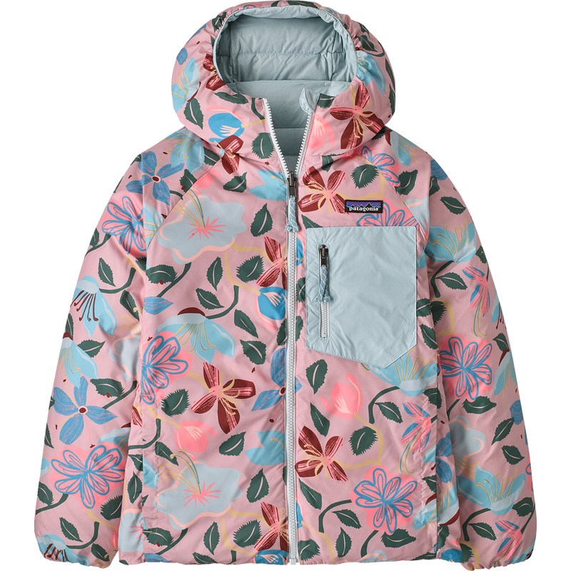Youth Reversible Down Sweater Hoody, Patagonia Youth Reversible Down Sweater Hoody reversed to print