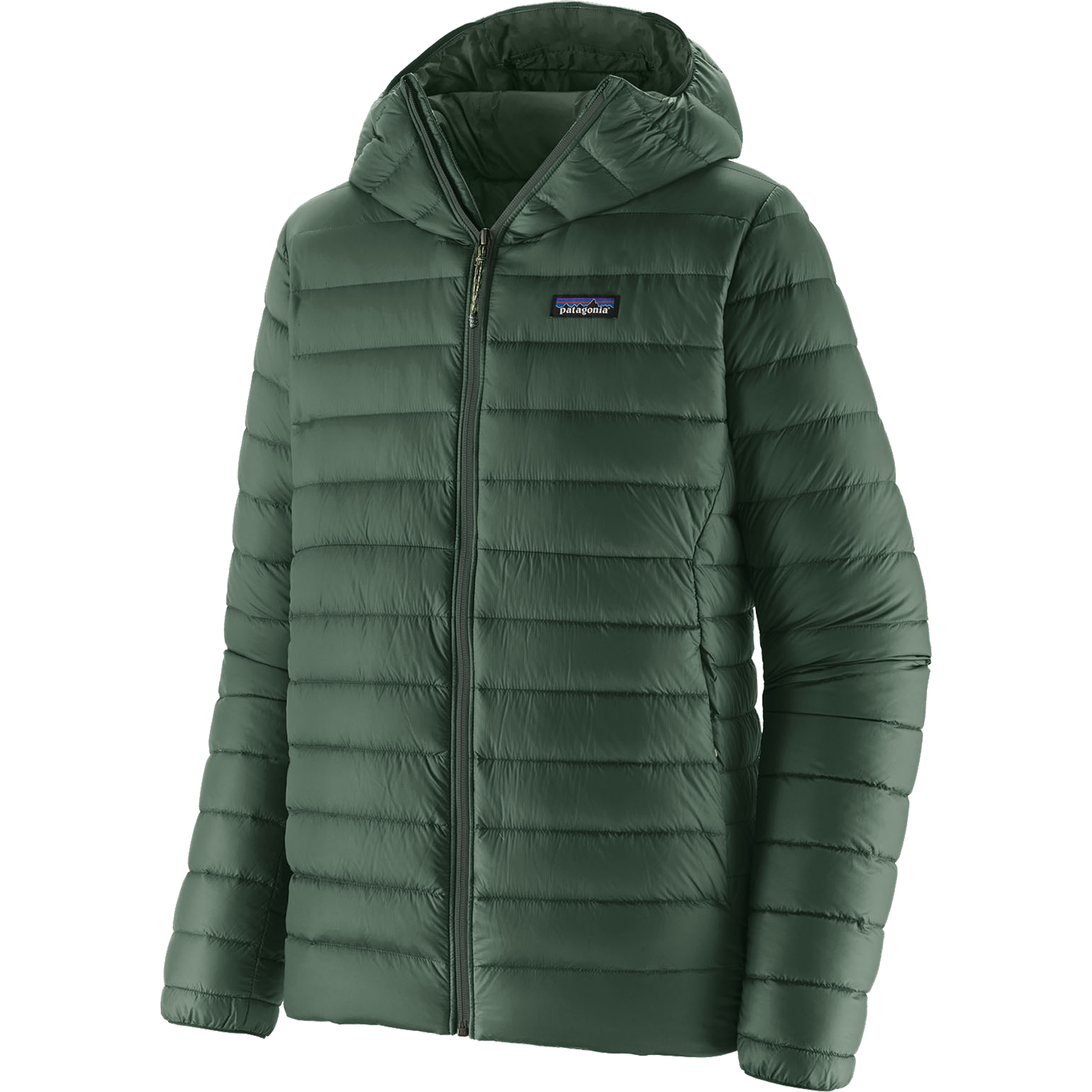 Patagonia Men's Down Sweater Hoody in TLGR-Treeline Green