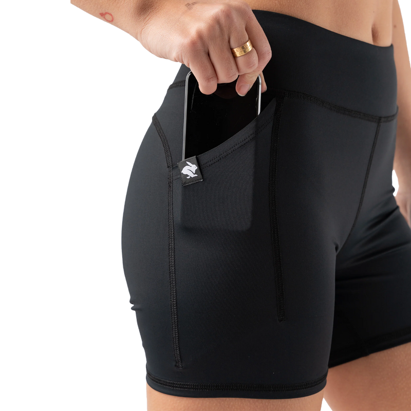 Women's Speed Leggy 4" Short, Rabbit Women's Speed Leggy 4" Short phone pocket