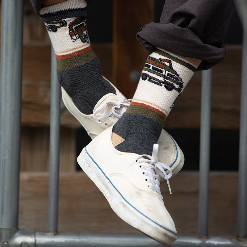 Moonwalk Socks, Kavu Moonwalk Socks on model