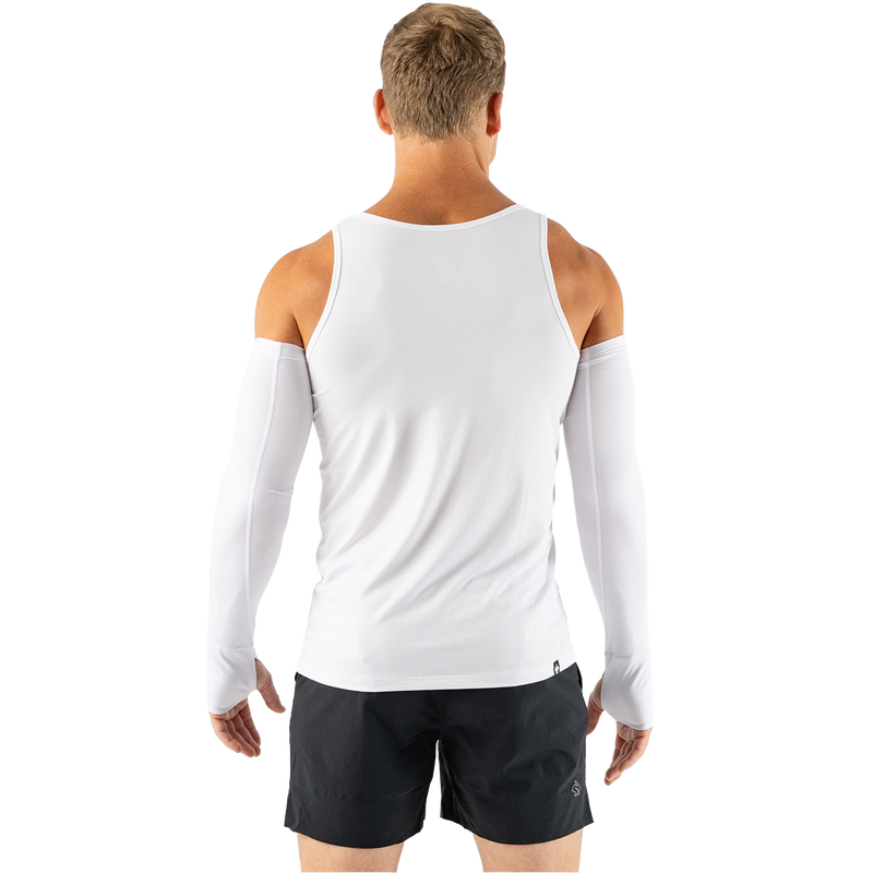 Men's EZ Sleeves, Rabbit Men's EZ Sleeves White folded on model back