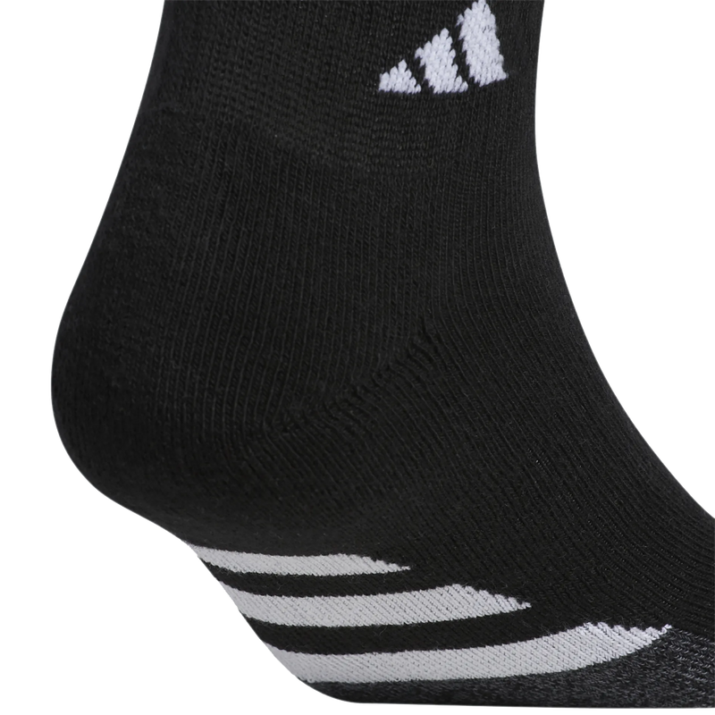 Men's Cushioned II Quarter 3-Pack, Adidas Men's Cushioned II Quarter heel