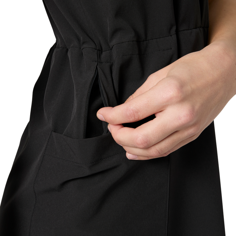 Women's Viken Recycled Dress, Helly Hansen Women's Viken Recycled Dress in 991-Black pocket zipper