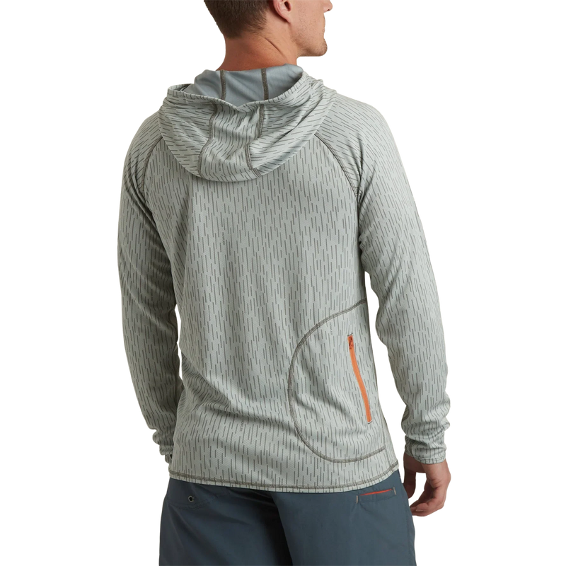 Men's Loggerhead Hoodie, Howler Brothers Men's Loggerhead Hoodie in LIG-Deluge Camo: Light Grey back