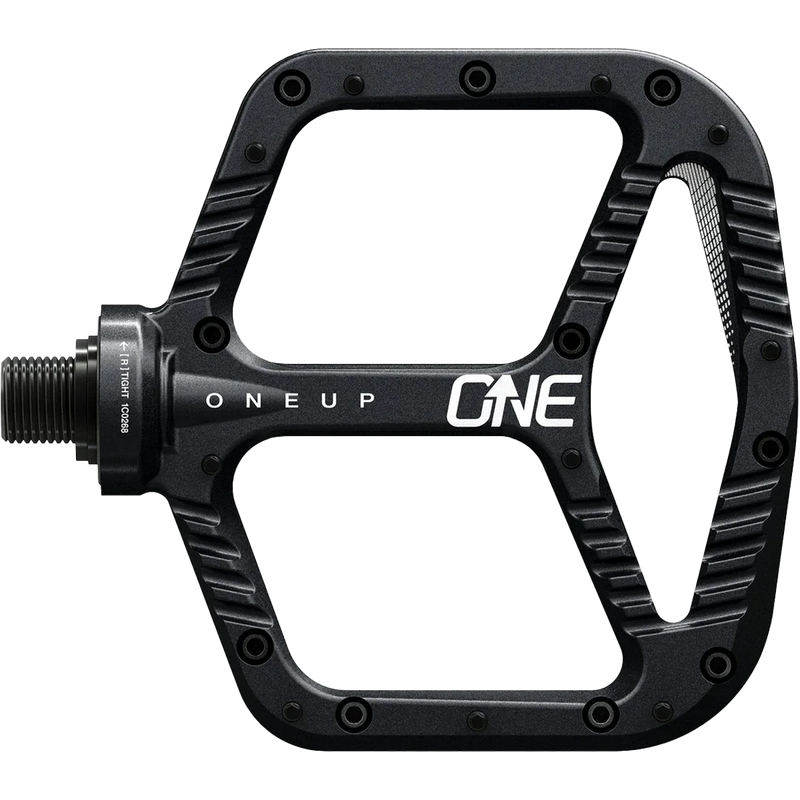 Aluminum Platform Pedals - Black, OneUp Components Aluminum Platform Pedals face