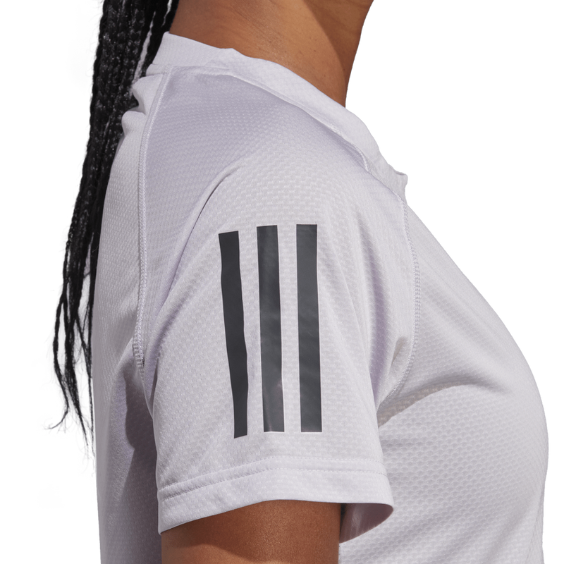 Women's Club Tee, adidas Women's Club Tee 3 stripe sleeve
