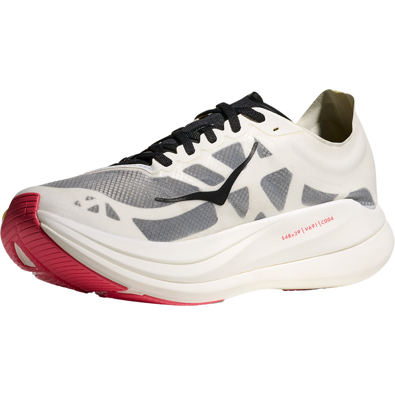 Rocket X 2, Hoka Rocket X 2 in YZC-Yuzu/Cielo Blue right front inside profile