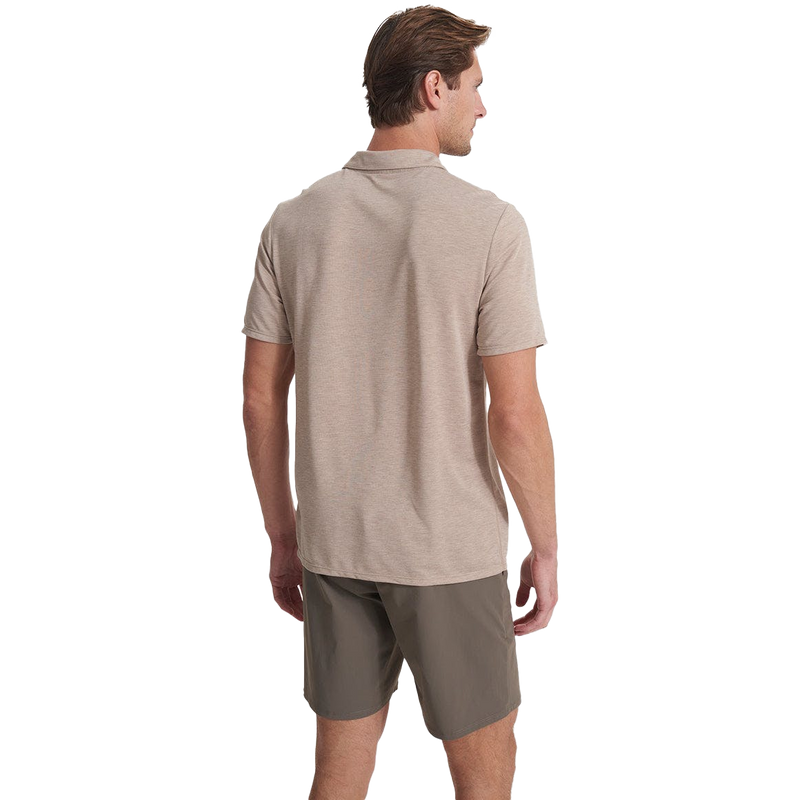 Men's Knit Twill Polo, Vuori Men's Knit Twill Polo back