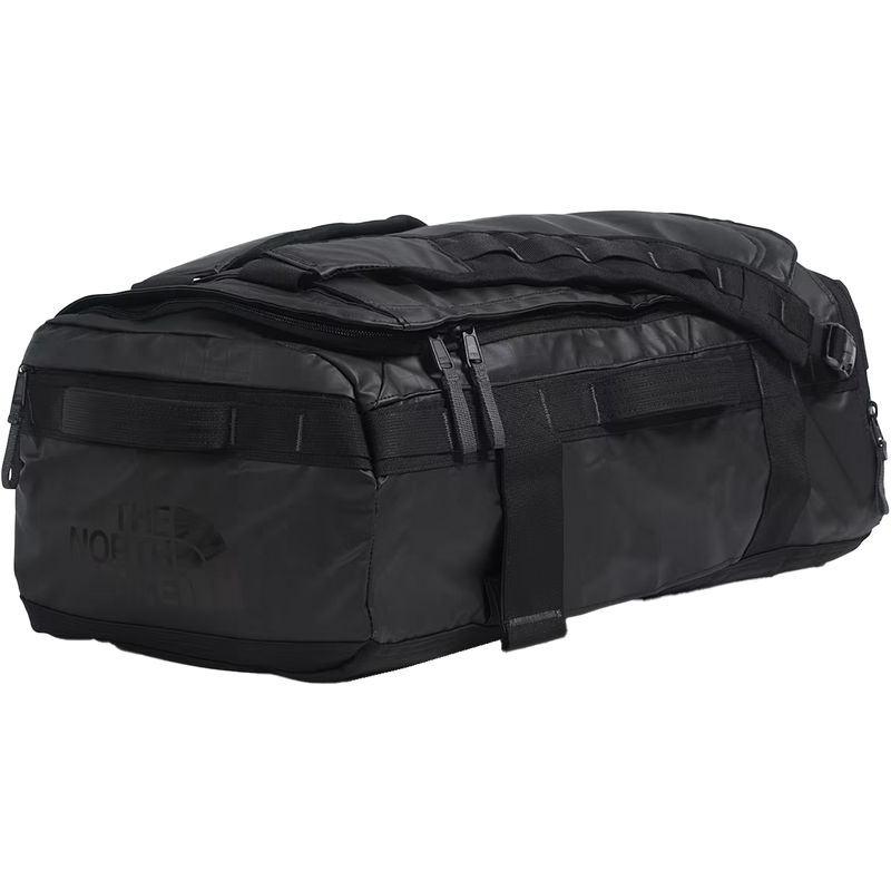 Base Camp Voyager Duffel 32L, The North Face Base Camp Voyager Duffel 32L in KT0-TNF Black/Asphalt Grey front left