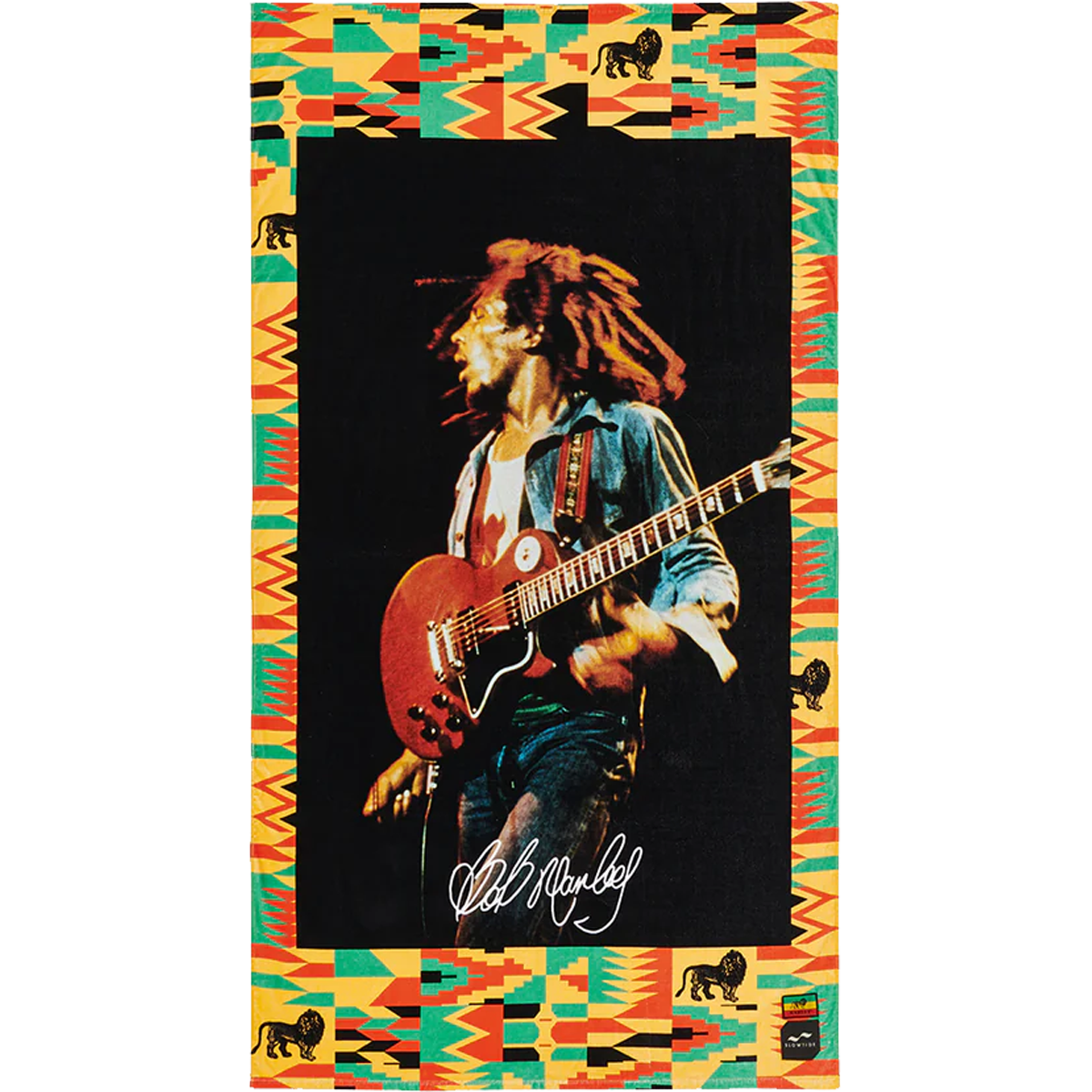 Bob Marley x Slowtide Trenchtown Beach Towel alternate view