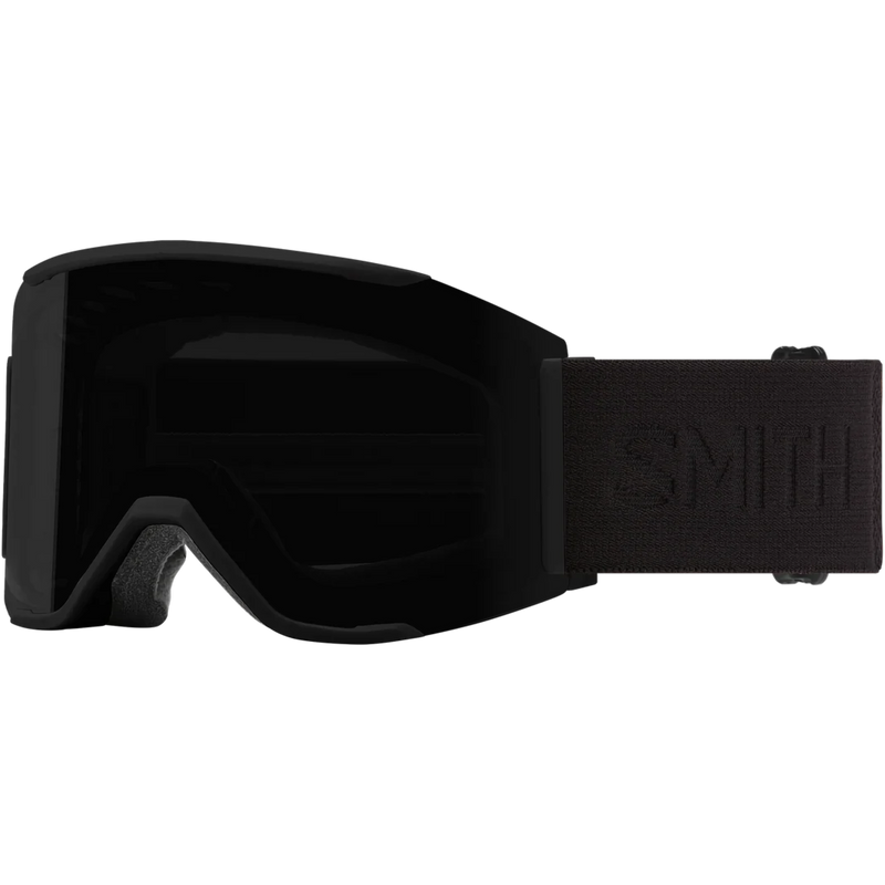 Smith Sport Optics Squad Mag in Blackout + CP Sun Black and CP Low Light Lens front left