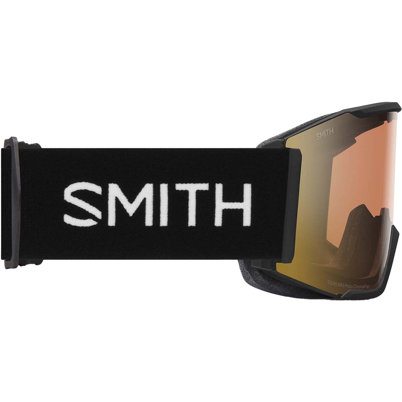 Squad MAG PhotoChromic Low Bridge + Bonus Lens, Smith Sport Optics Squad MAG Low Bridge Fit in Black + CP Pro Photochromic Gold Mirror right