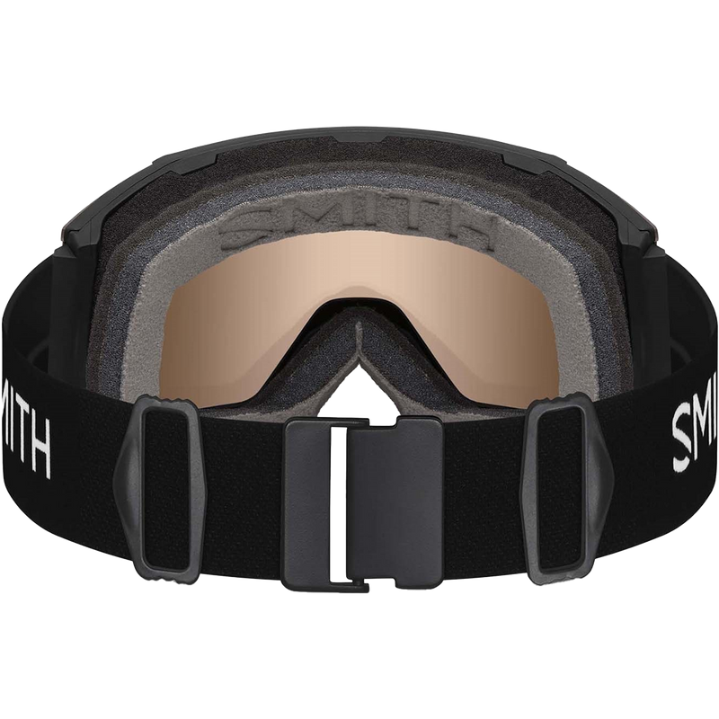 Squad MAG PhotoChromic Low Bridge + Bonus Lens, Smith Sport Optics Squad MAG Low Bridge Fit in Black + CP Pro Photochromic Gold Mirror back