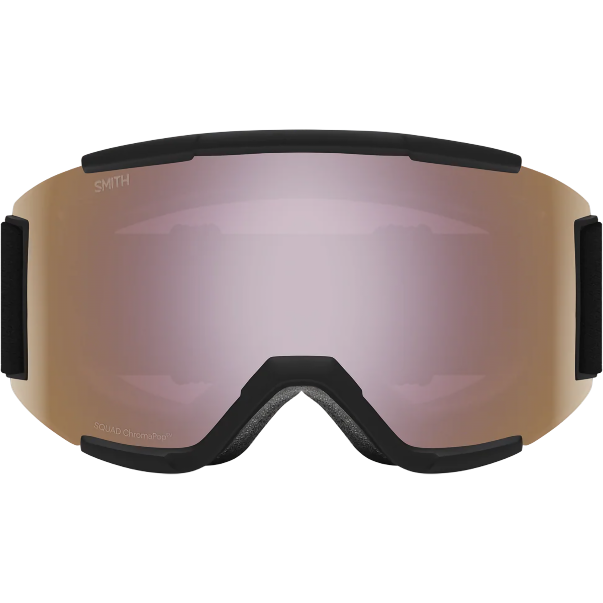 Smith Sport Optics Squad Low Bridge Fit in Black + CP Everyday RoseGold front