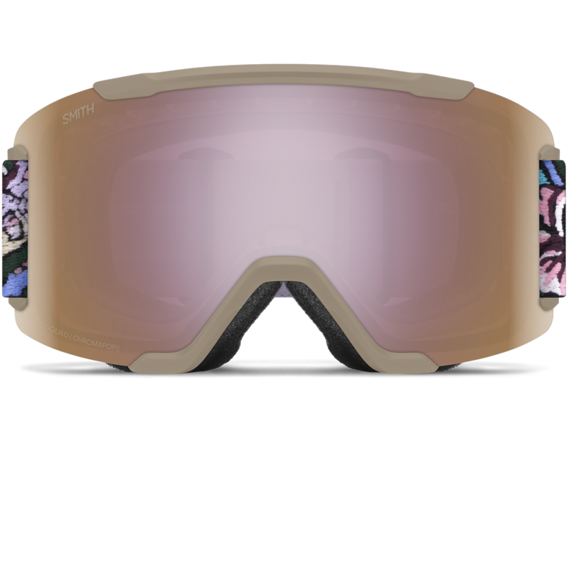 Smith Sport Optics Squad Low Bridge Fit + Bonus lens in Iris Pham AC + CP Everyday RoseGold and Low Light Lens front