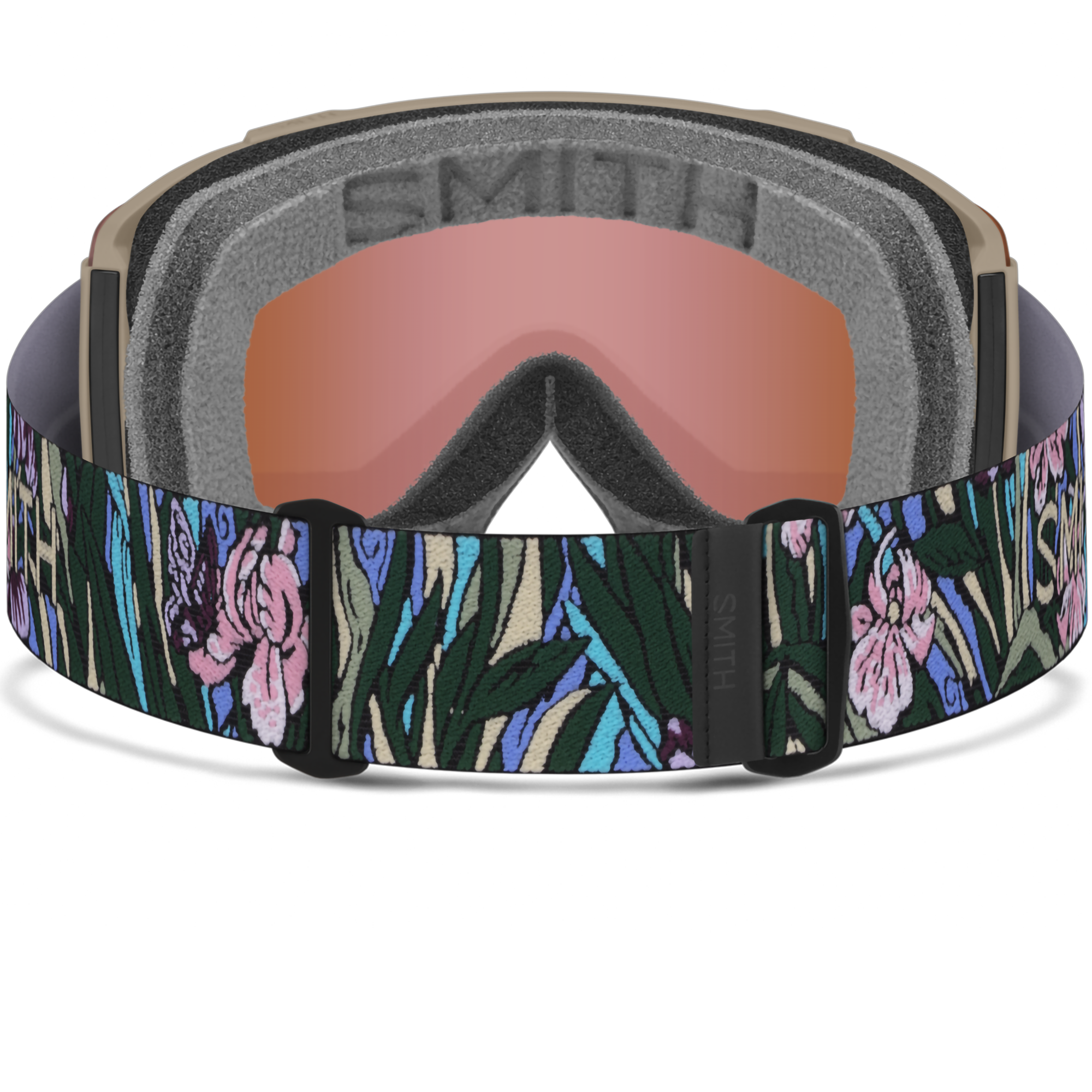 Smith Sport Optics Squad Low Bridge Fit + Bonus lens in Iris Pham AC + CP Everyday RoseGold and Low Light Lens back