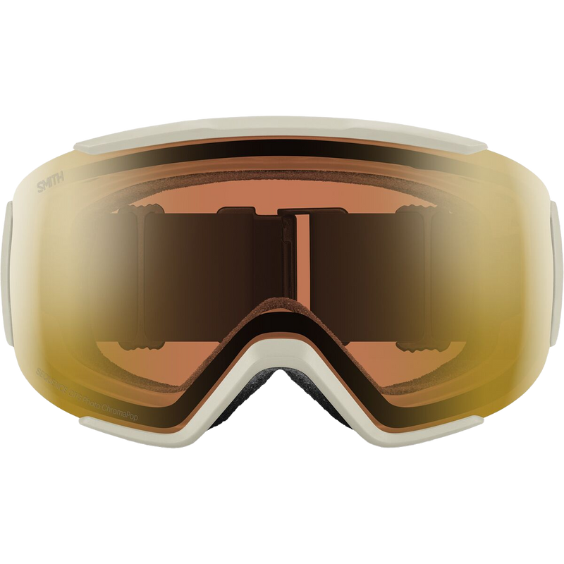 Sequence OTG Low Bridge, Smith Sport Optics Sequence OTG Low Bridge Fit in Chalk Bleach + CP Pro Photochromic Gold Mirror front