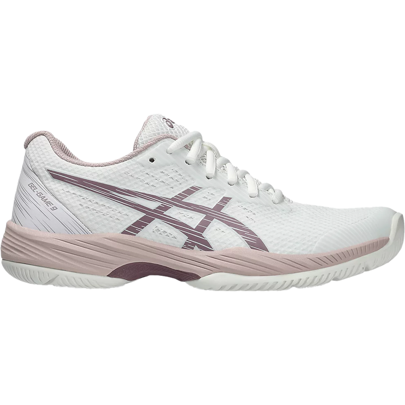Asics Women's Gel-Game 9 in White/Dusty Mauve