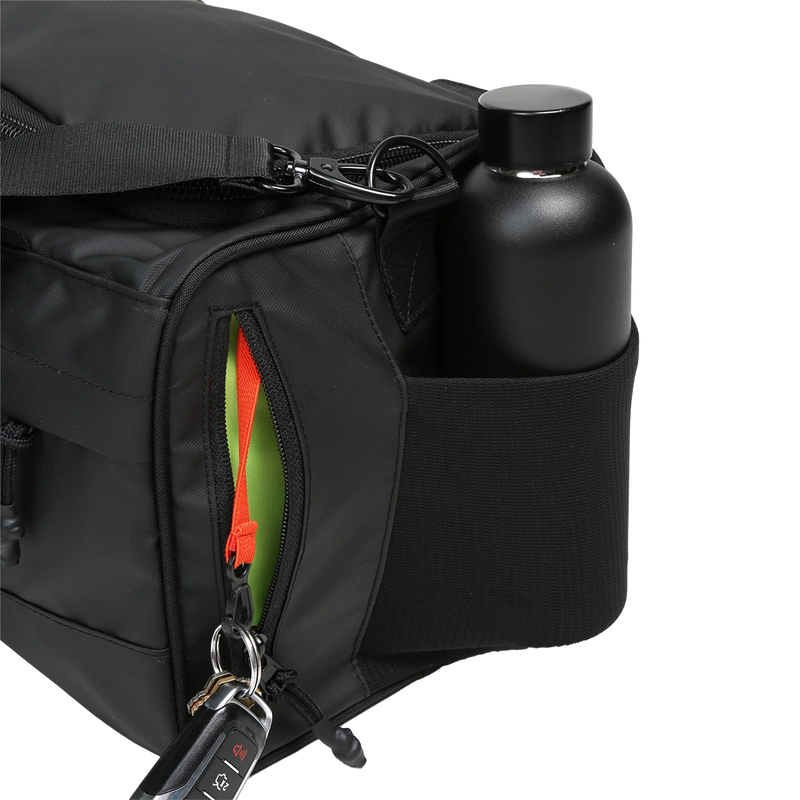 Boost Duffel, Vooray Boost Duffel in Matte Black bottle holder