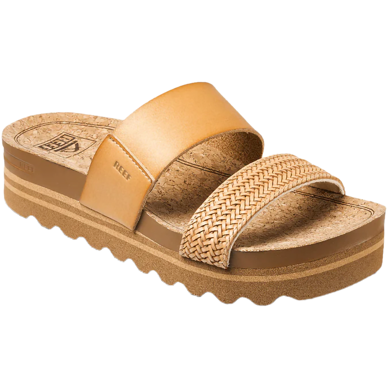 Women's Cushion Vista Hi, Reef Women's Cushion Vista Hi in Natural Braid right front profile