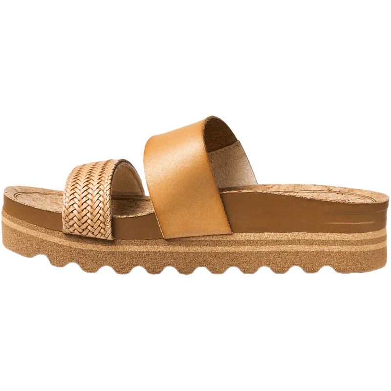 Women's Cushion Vista Hi, Reef Women's Cushion Vista Hi in Natural Braid left inside profile