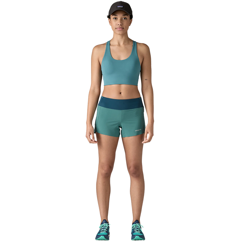 Women's Strider Pro 3.5" Short, Patagonia Women's Strider Pro 3.5" Short in WLDB Wetland Blue front