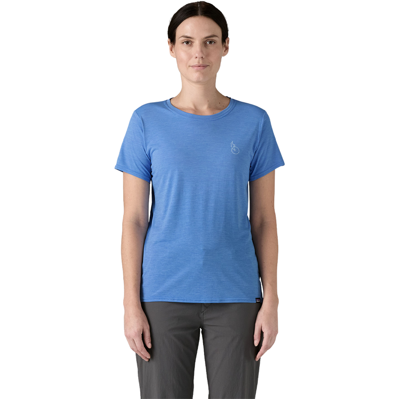 Women's Capilene Cool Daily Graphic Shirt - Waters, Patagonia Women's Capilene Cool Daily Graphic Shirt - Waters front on model