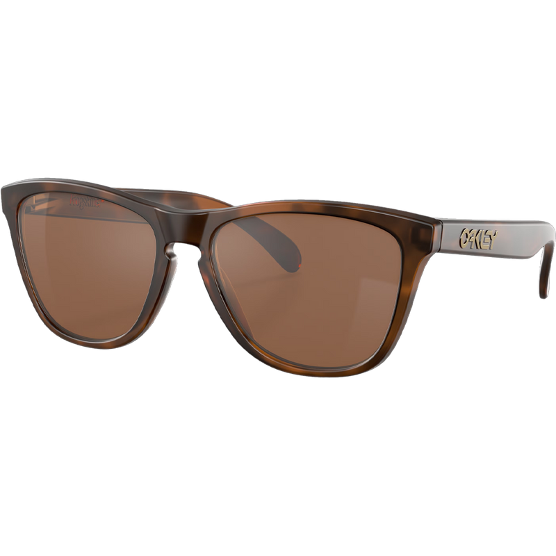 Frogskins - Matte Tortoise/Prizm Tungsten, Oakley Frogskins - Matte Tortoise/Prizm Tungsten 3/4 view