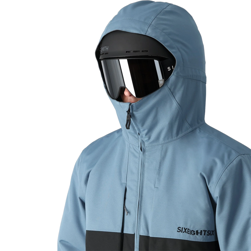 Men's Smarty 3-in-1 Form Jacket, 686 Smarty 3-in-1 Form Jacket in Stellar Blue Color block front hood
