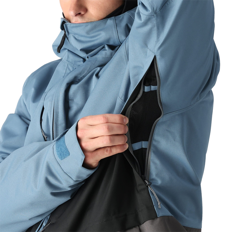 Men's Smarty 3-in-1 Form Jacket, 686 Smarty 3-in-1 Form Jacket in Stellar Blue Color block pit zipps