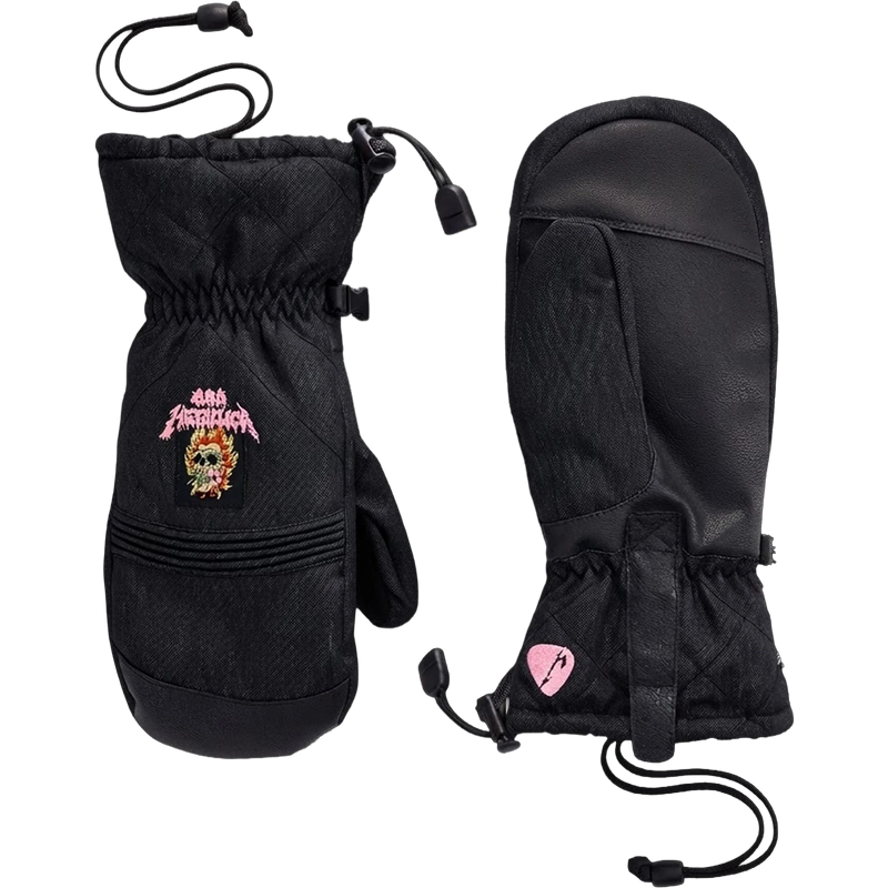 686 Women's Jubilee Metallica Mitt in Metallica Black Denim