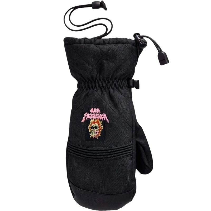 686 Women's Jubilee Metallica Mitt back of hand with character and logo