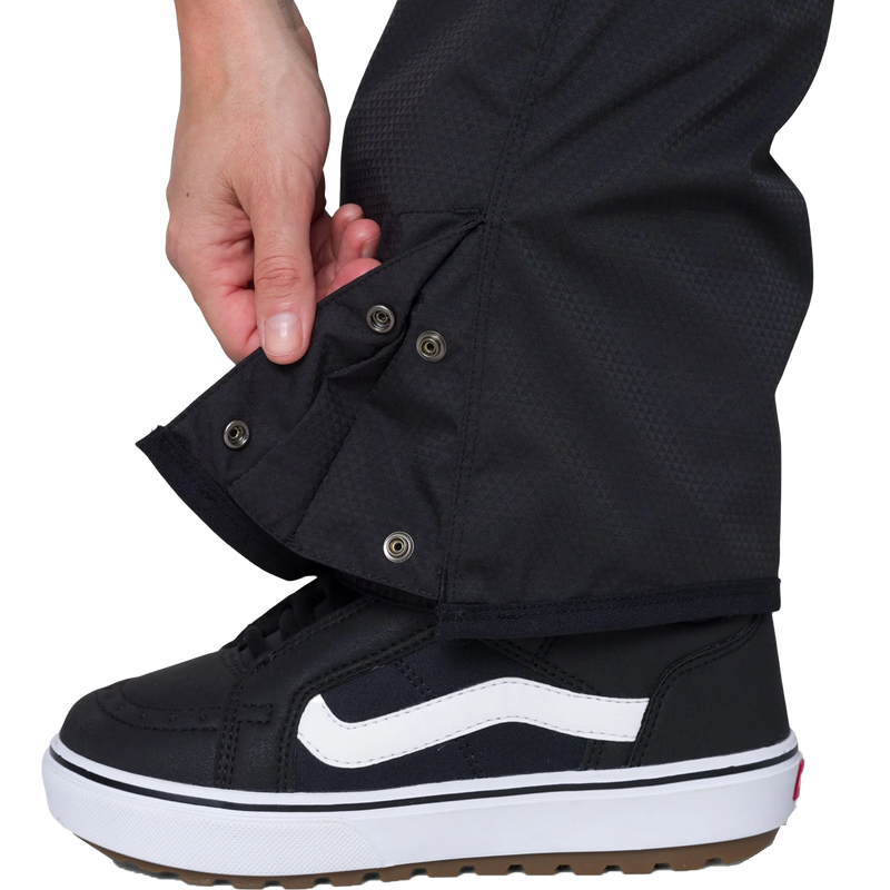 Women's Black Magic Insulated Bib, 686 Women's Black Magic Insulated Bib leg gusset