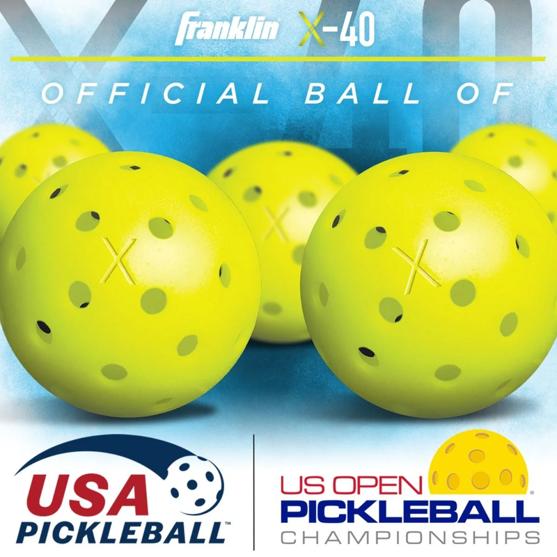 X-40 Pickleball (3 Pack), Franklin Sports X-40 Outdoor Pickleball official ball