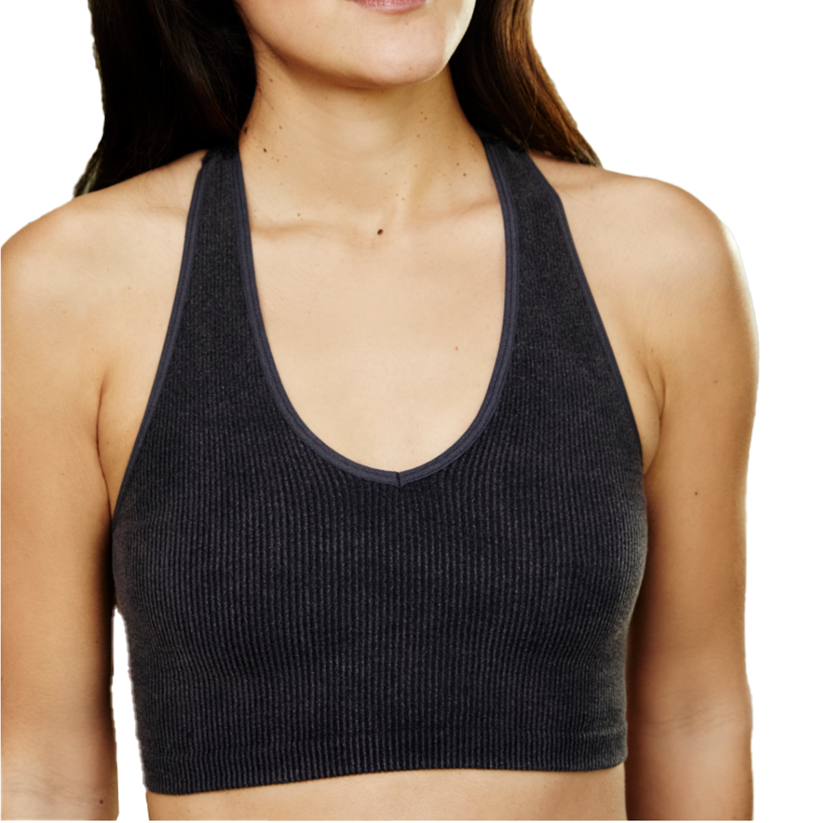 Free People Movement Women's Free Throw Crop in Black
