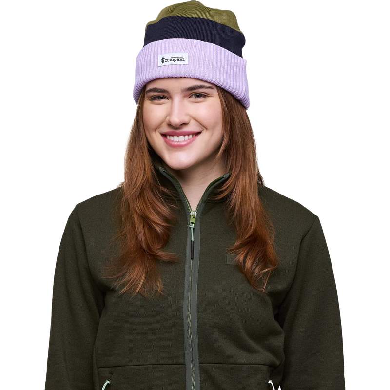 Women's Alto Beanie, Cotopaxi Women's Alto Beanie front on model