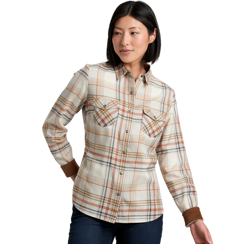 Women's Tess Flannel Long Sleeve Shirt, Featured Image