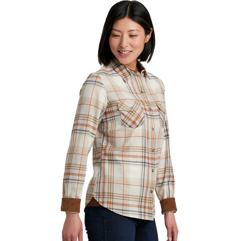 Women's Tess Flannel Long Sleeve Shirt, Kuhl Women's Tess Flannel Long Sleeve Shirt side