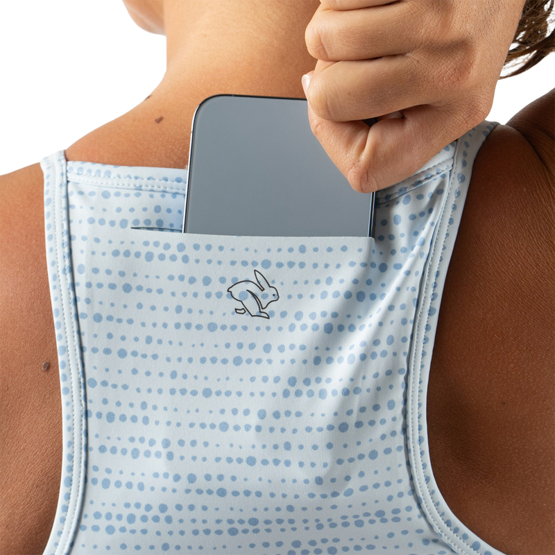 Women's Strappy Pocket Bra, Rabbit Women's Strappy Pocket Bra phone pocket