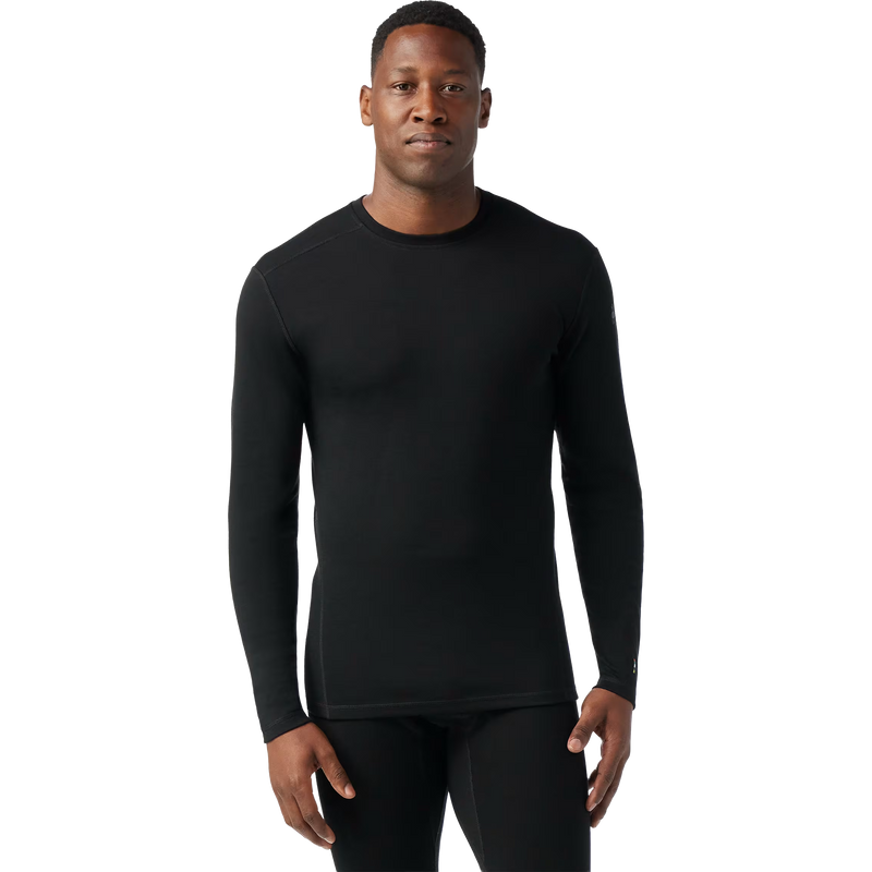 Men's Classic Thermal Merino Base Layer Crew, Smartwool Men's Classic Thermal Merino Base Layer Crew 001-Black front