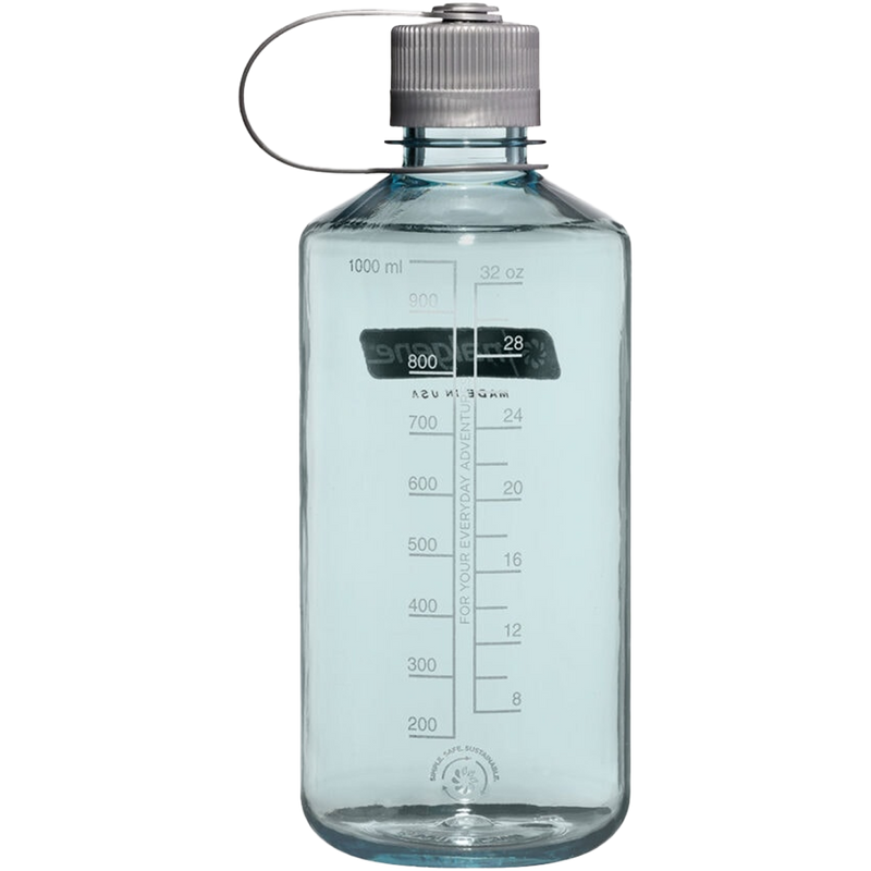 32 oz Narrow Mouth Sustain Water Bottle, Nalgene 32 oz Narrow Mouth Sustain Water Bottle in Seafoam