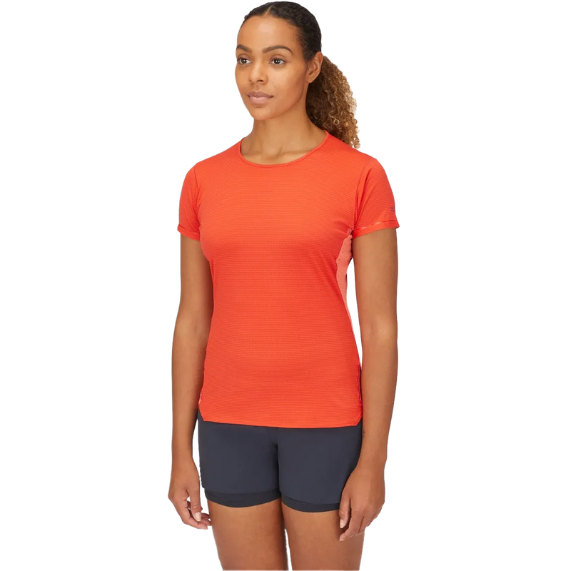Women's Sonic Ultra Tee, Rab Women's Sonic Ultra Tee on model front left