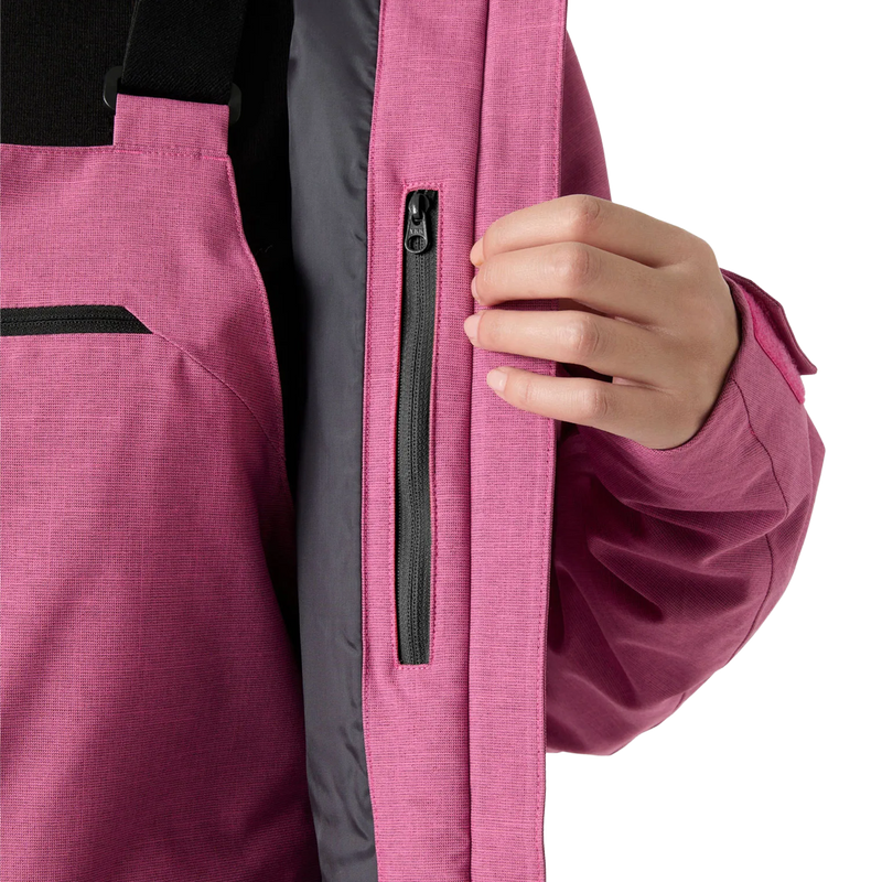 Helly Hansen Women's Powderqueen 3.0 Jacket in Hot Pink interior pocket detail