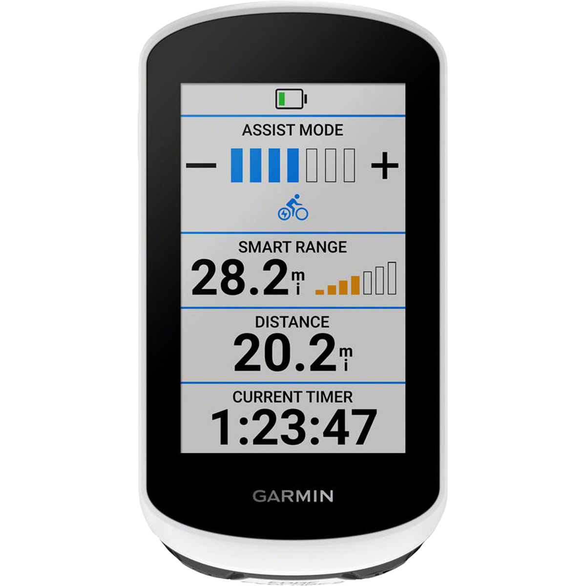 Garmin Edge Explore 2 miles distance and time details