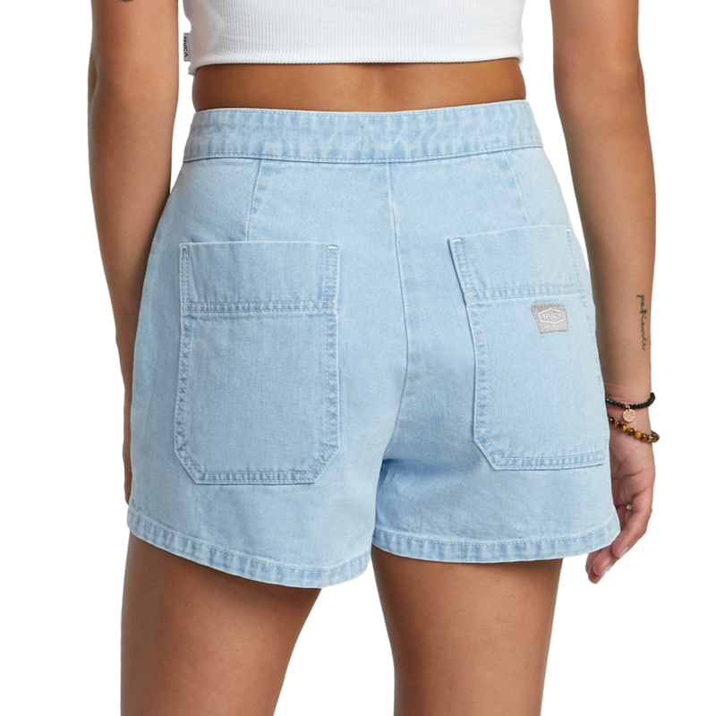 Women's Goldie Denim Short, RVCA Women's Goldie Denim Short back