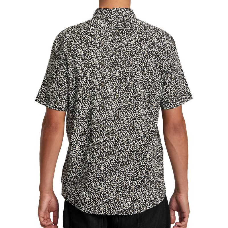 Men's Micro Garden Short Sleeve Shirt, RVCA Men's Micro Garden Short Sleeve Shirt  back