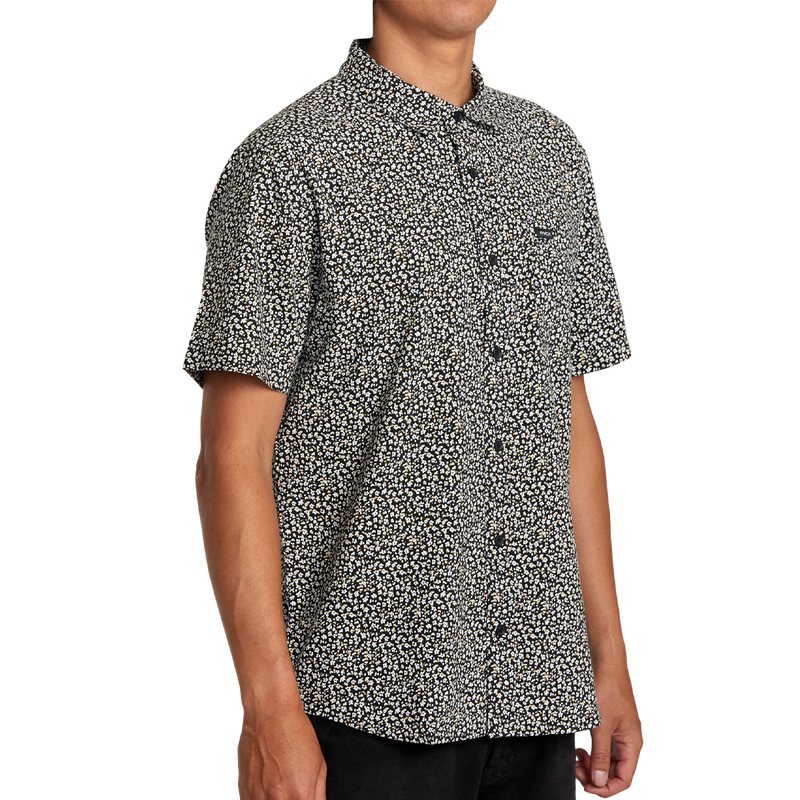 Men's Micro Garden Short Sleeve Shirt, RVCA Men's Micro Garden Short Sleeve Shirt  side