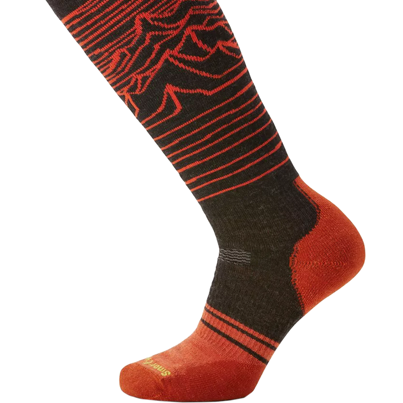 Snowboard Full Cushion Iguchi Pattern OTC Socks, Smartwool Snowboard Full Cushion Iguchi Pattern OTC Socks toe